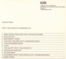 CD / National / First Two Pages of Frankenstein