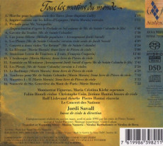 CD/SACD / Savall Jordi / Tous les matins du monde / SACD / Digipack