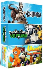 3DVD / FILM / Kolekce animk 2:Oveka Shaun / Khumba / Uuups!.. / 3DVD