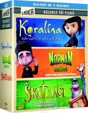 3Blu-Ray / Blu-ray film /  Koralna / Norman a duchov / katulci / Kolekce / Blu-Ray