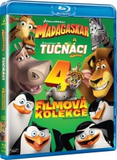4Blu-Ray / Blu-ray film /  Madagaskar 1-3+Tuci z Madagaskaru / 4Blu-Ray