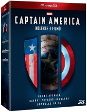 3Blu-Ray / Blu-ray film /  Captain America 1-3:Trilogie / 3D+2D 6Blu-Ray