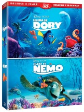 3D Blu-Ray / Blu-ray film /  Hled se Dory+Hled se Nemo / Kolekce / 3D+2D 4Blu-Ray