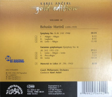 CD / Anerl Karel / Gold Edition Vol.34 / Martin