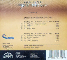 CD / Anerl Karel / Gold Edition Vol.39 / Shostakovich