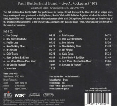 CD/DVD / Butterfield Paul Band / Live At Rockpalast 1978 / CD+DVD