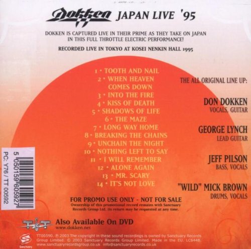 Dokken | CD Japan Live '95 | Musicrecords
