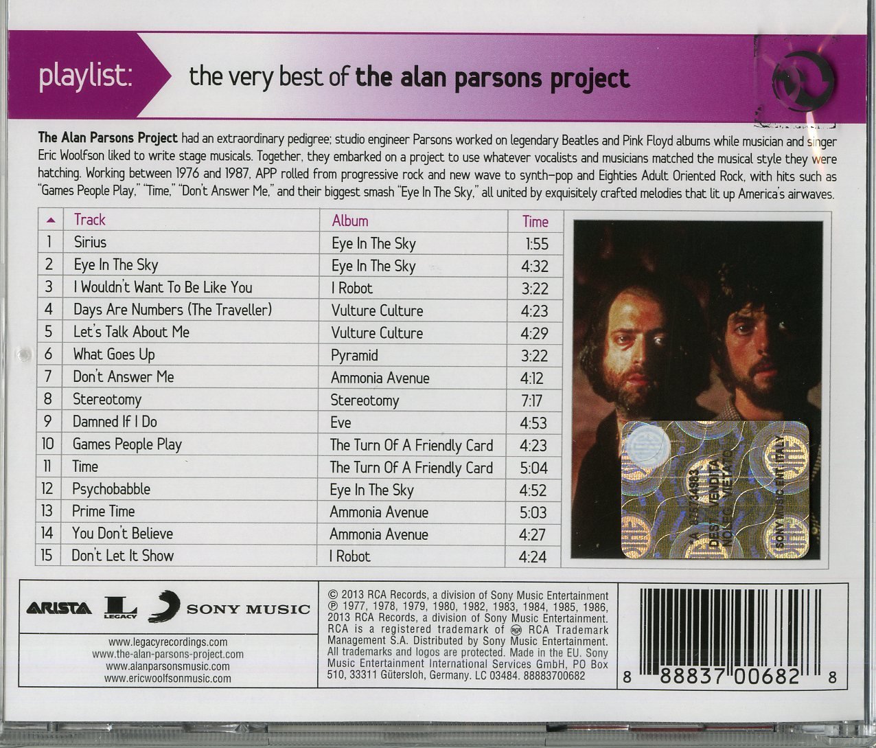 alan parsons project best alan parsons project best