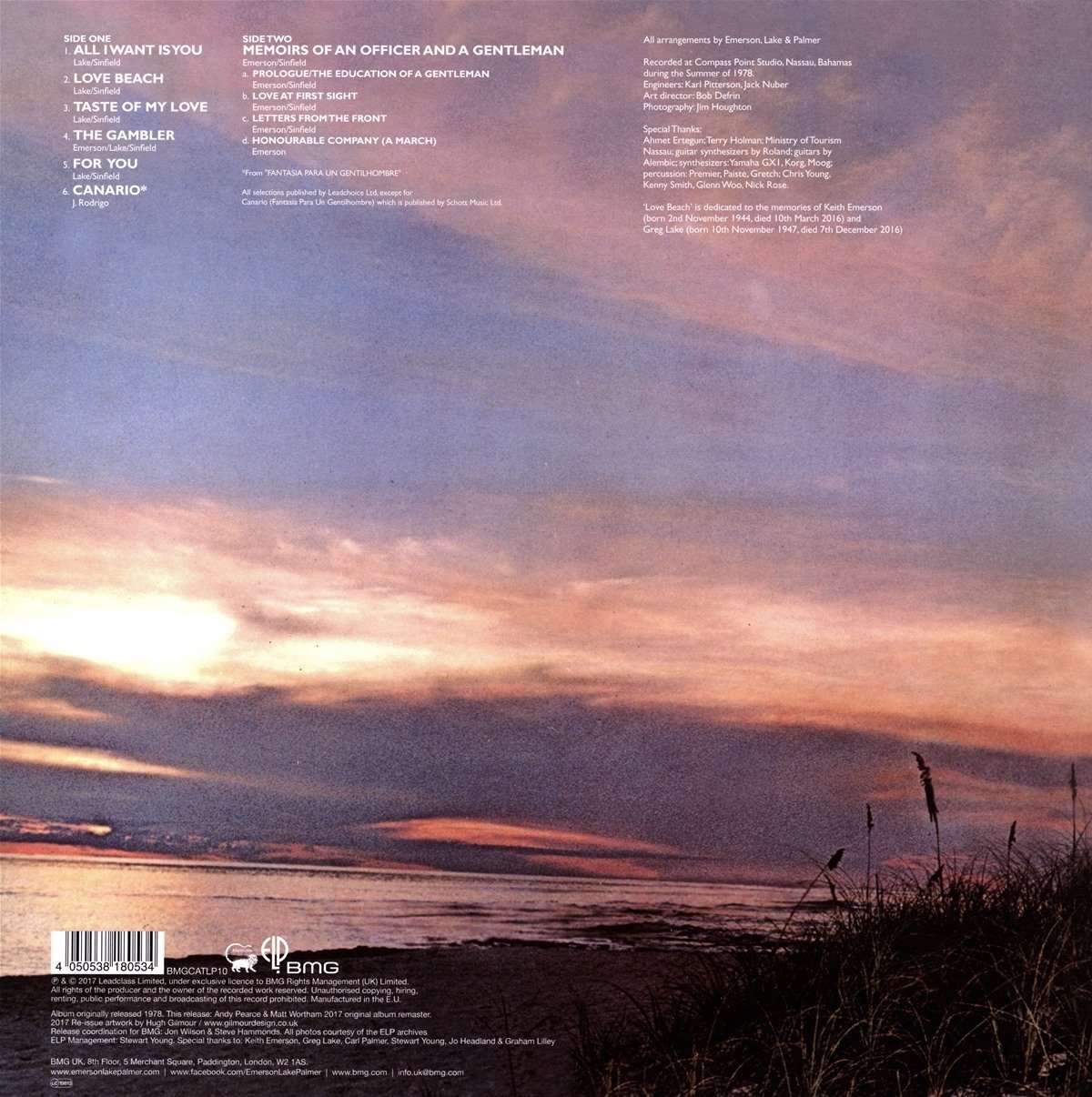 Emerson,Lake And Palmer LP Love Beach / Vinyl Musicrecords Emerson,Lake And Palmer LP Love Beach / Vinyl Musicrecords