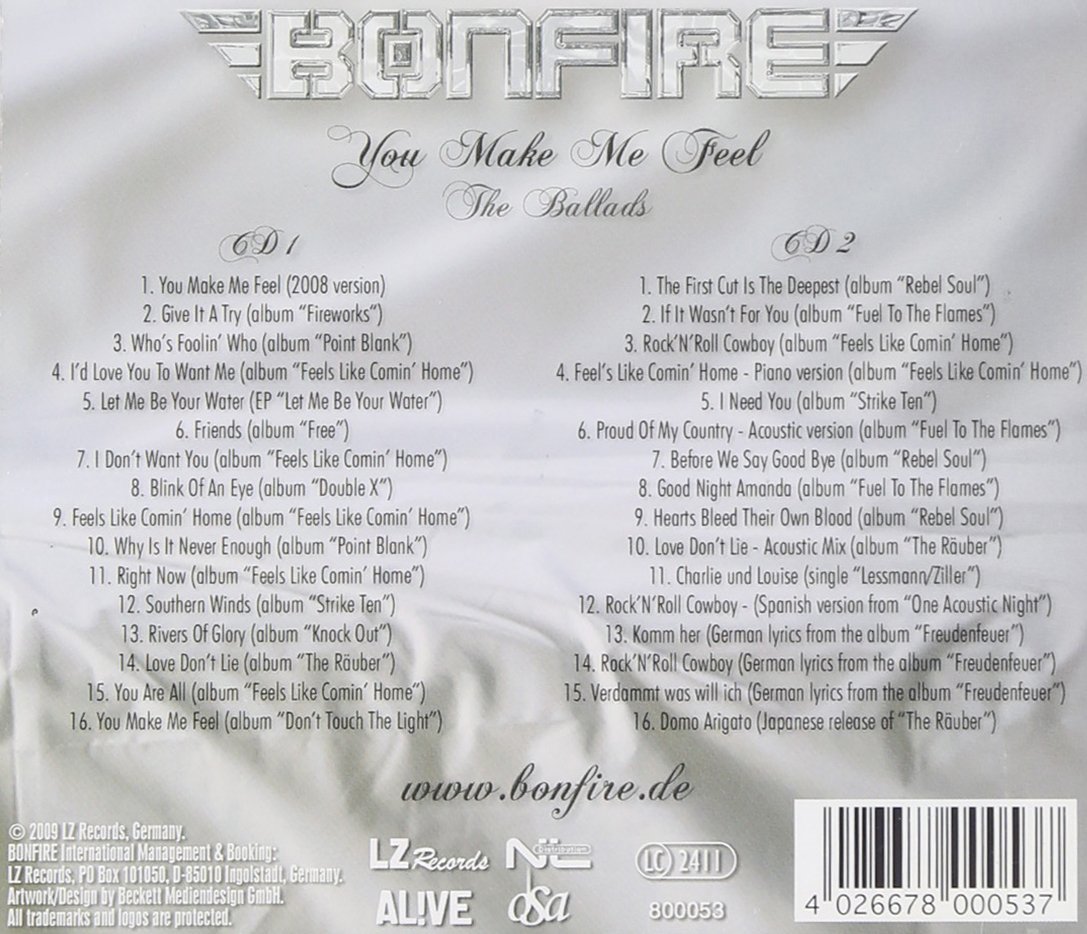 Feels like love перевод. Песня you make me. The feels текст. Feel перевод. Bonfire the Rauber 2008.