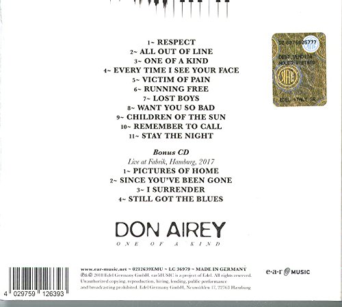 A one of. Don Airey one of a kind 2018. Don Airey - all out. Don Airey - all out (2011). Эйри one.
