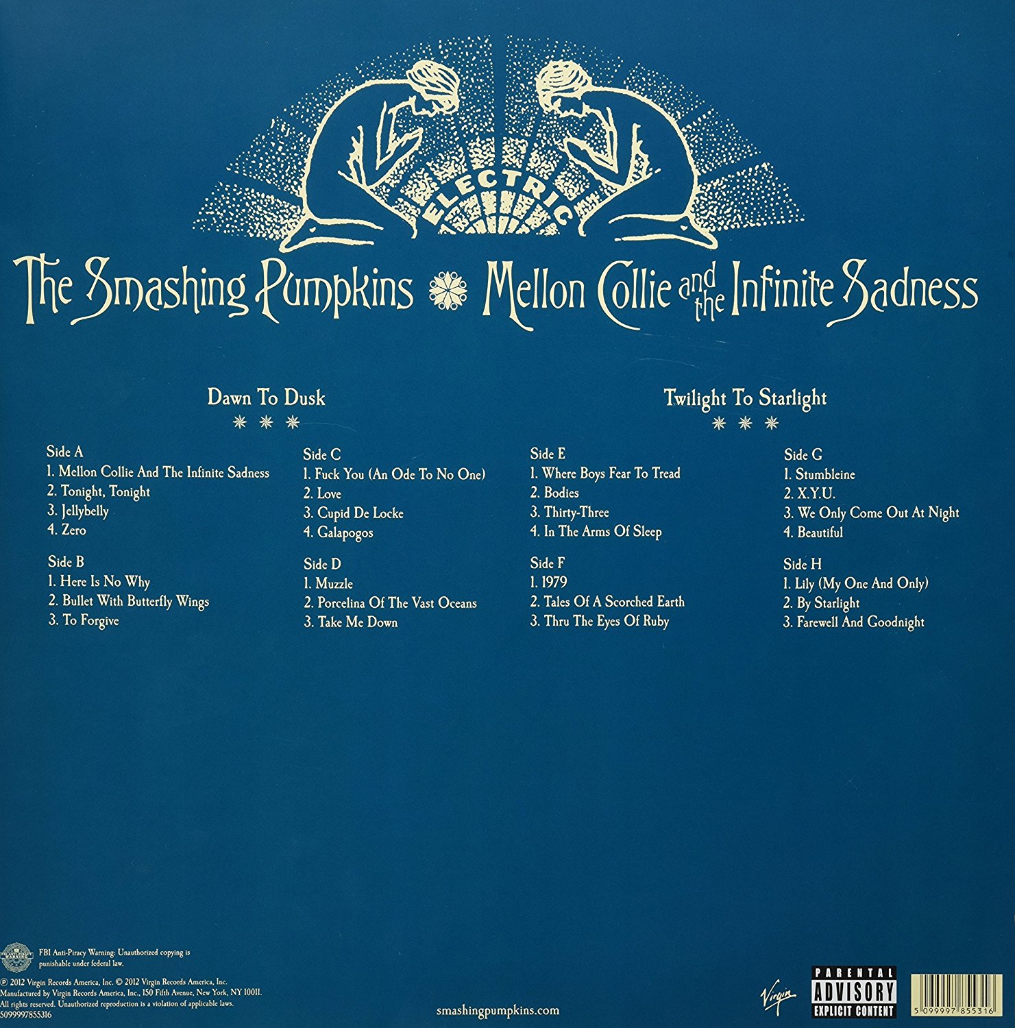 Smashing Pumpkins 4 LP Mellon Collie And The Infinite / Vinyl / 4LP Musicrecords