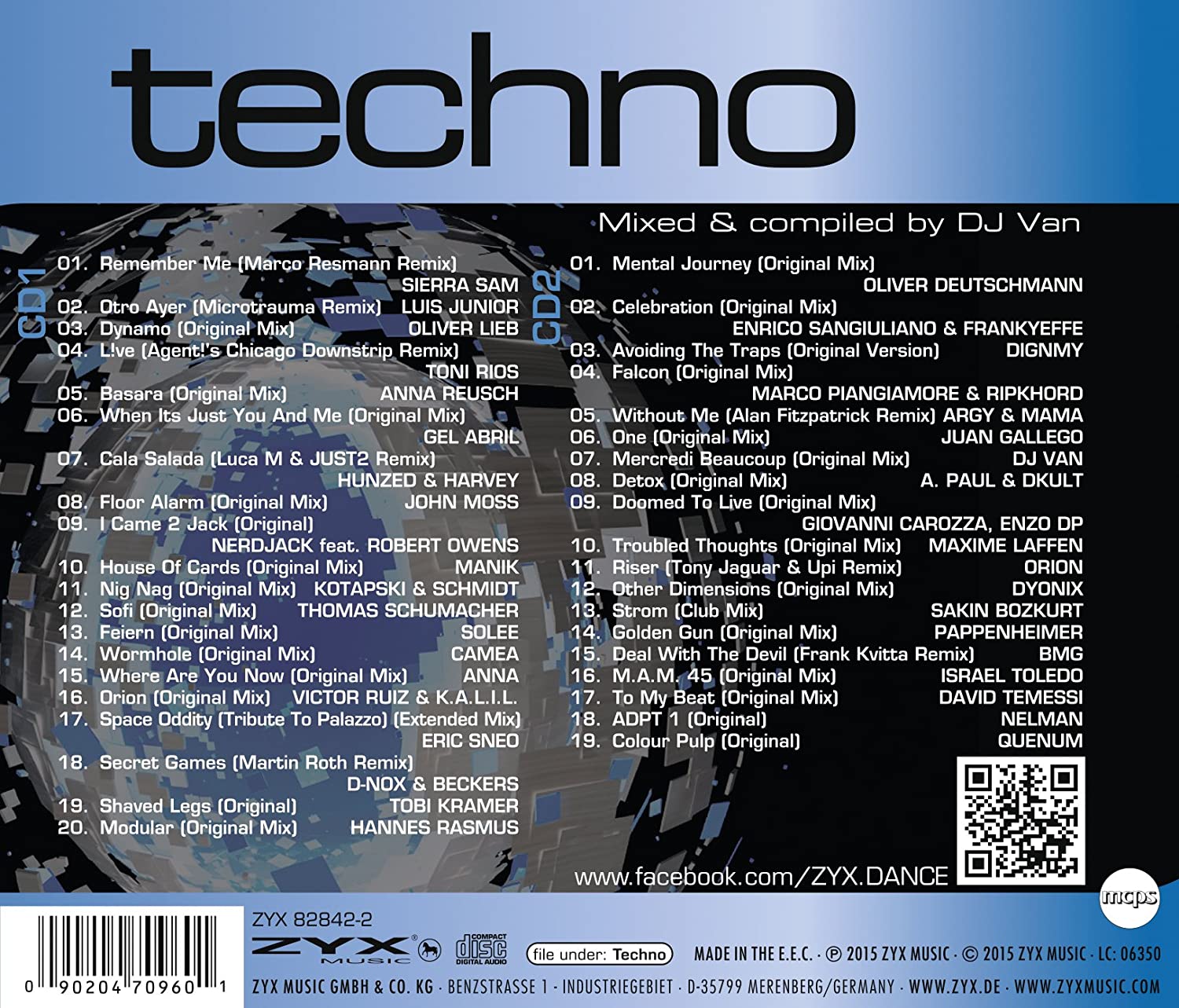 Various 2 CD Techno / Mixed By DJ Van / 2CD Musicrecords