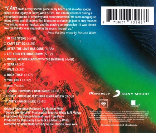 CD / Earth,Wind & Fire / I Am