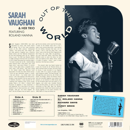 LP / Vaughan Sarah / Out Of This World / Vinyl