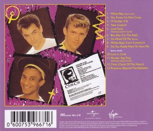CD / Culture Club / Kissing To Be Clever / Remastered / 4 Bonus
