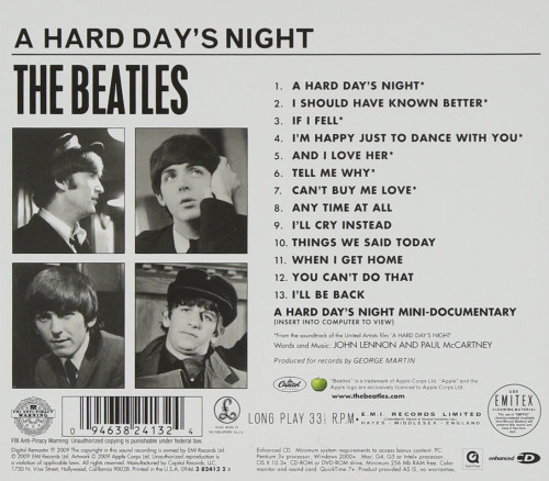 CD / Beatles / Hard Days Night / Remastered / Digipack