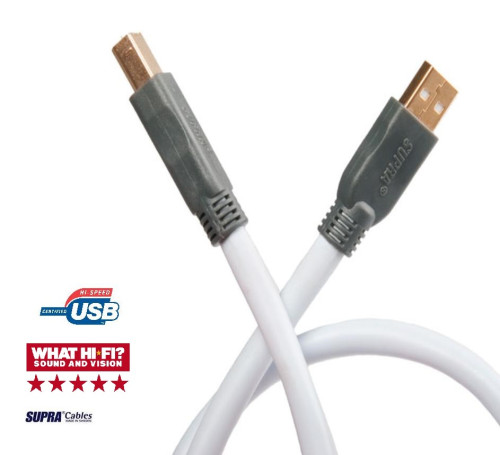 HIFI / HIFI / USB kabel:Supra USB 2.0 A-B / 1,0m