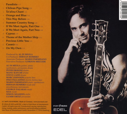 CD / Di Meola Al / Orange And Blue / Digipack