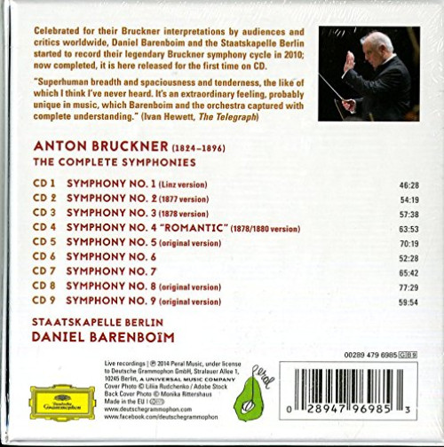 9CD / Bruckner Anton / Complete Symphonies / 9CD