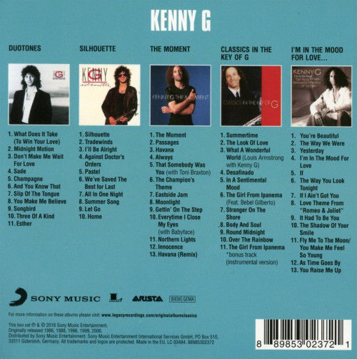 5CD / Kenny G / Original Album Classics / 5CD