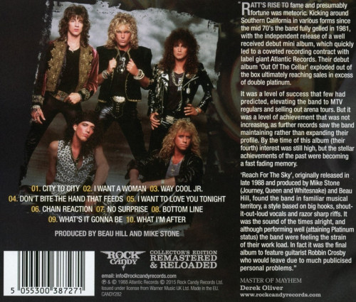 CD / Ratt / Reach For The Sky / Deluxe