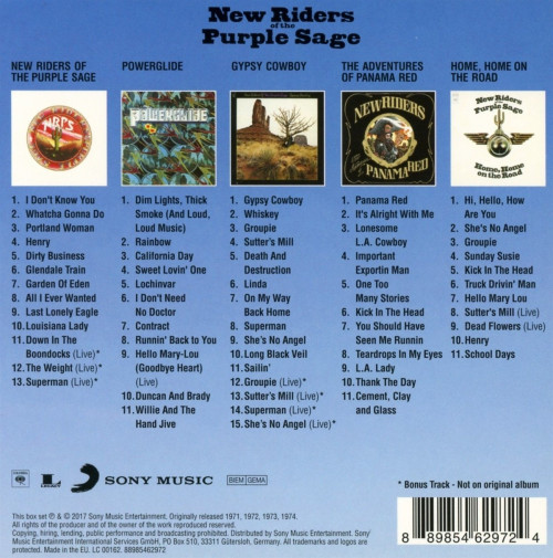 5CD / New Riders of the Purple / Original Album Classics / 5CD