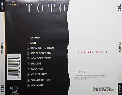 CD / Toto / Isolation