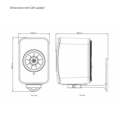 HIFI / HIFI / Dr��k pro repro / Kef B1 Wall Bracket / 2ks