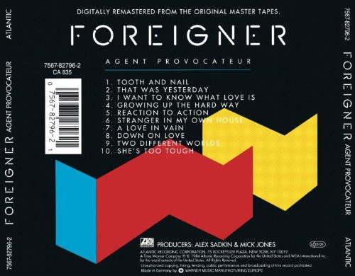 CD / Foreigner / Agent Provocateur