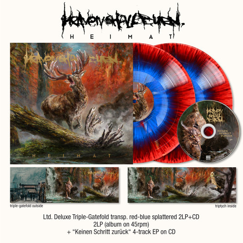 LP/CD / Heaven Shall Burn / Heimat / Red Blue Splatter / Gatefold / 2LP+CD