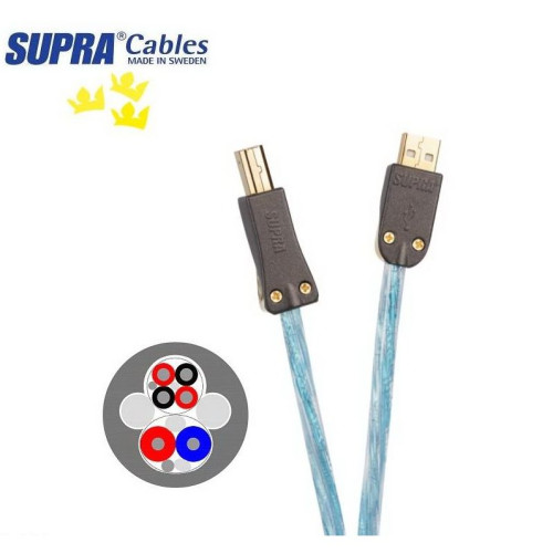 HIFI / HIFI / USB kabel:Supra USB 2.0 Excalibur A-B / 2,0m