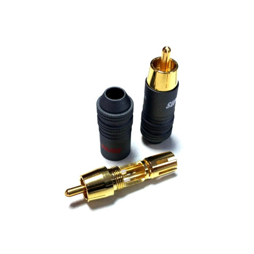 HIFI / HIFI / Konektor Supra RCA-6 S / Koncovky RCA Cinch / 2ks