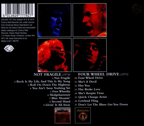 CD / Bachman Turner Overdrive / Not Fragile / Four Wheel Drive