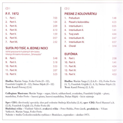2CD / Collegium Musicum / Konvergencie / 2CD