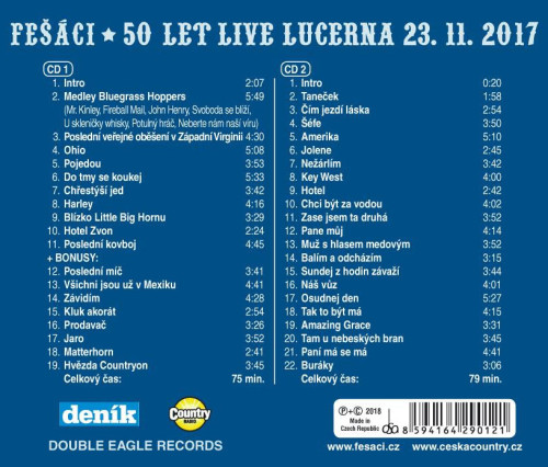 2CD / Fe��ci / Pades�tilet� Fe��ci v Lucern� / Live 23.11.2017 / 2CD