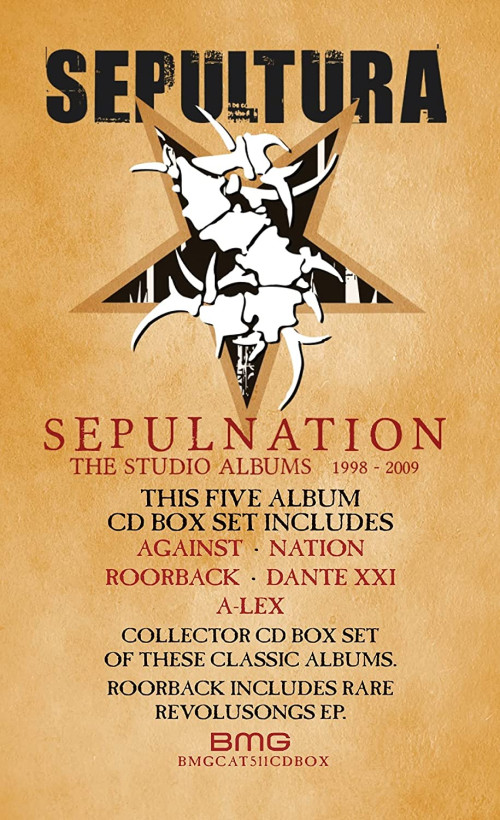 5CD / Sepultura / Sepulnation / Studio Albums 1998-2009 / Remastered / 5CD