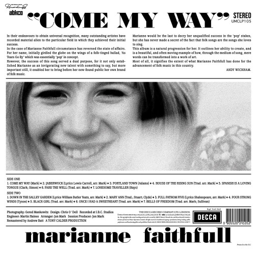 LP / Faithfull Marianne / Come My Way / Vinyl