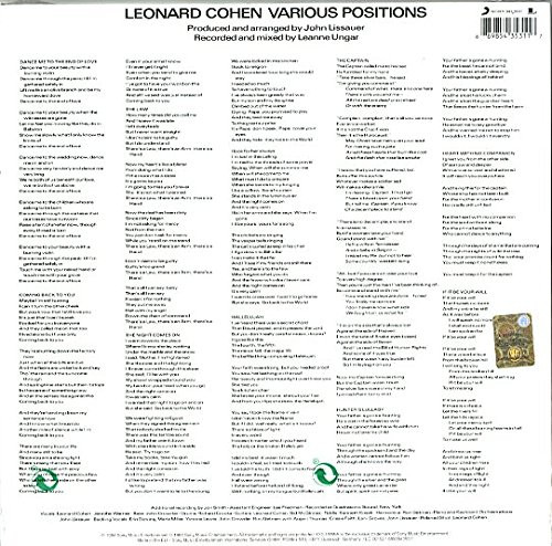 LP / Cohen Leonard / Various Positions / Vinyl