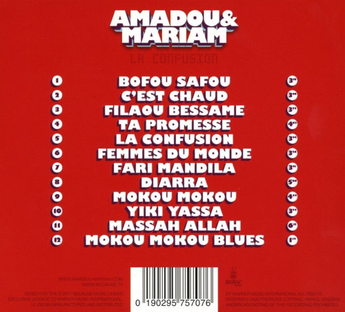 CD / Amadou & Mariam / La Confusion