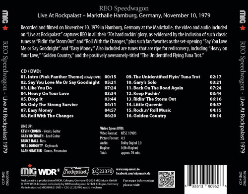 CD/DVD / REO Speedwagon / Live At Rockpalast 1979 / CD+DVD