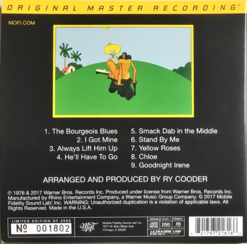 CD/SACD / Cooder Ry / Chicken Skin Music / Hybrid SACD / MFSL