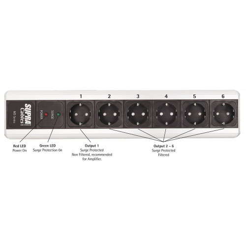 HIFI / HIFI / S�ov� filtr:Supra Mains Block MD06-EU / SP Mk3.1