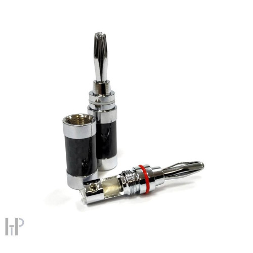 HIFI / HIFI / Koncovky Nakamichi Banana Plugs N04072-Rhodium / 2ks