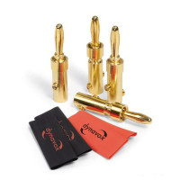 HIFIHIFI / Koncovky Dynavox Perfect Sound Banana Set / Ban�nky / 4ks