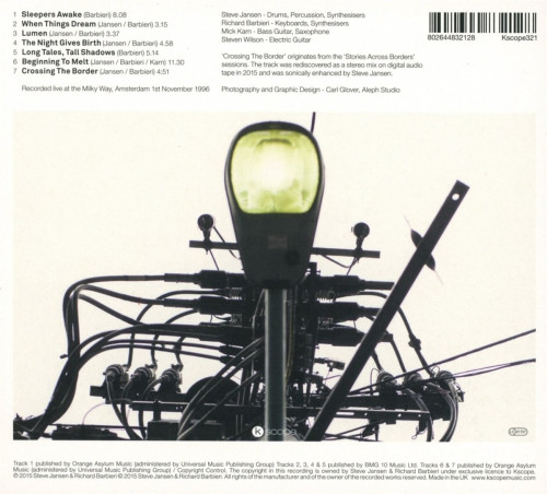 CD / Jansen Steve, Barbieri R. / Lumen / Digipack