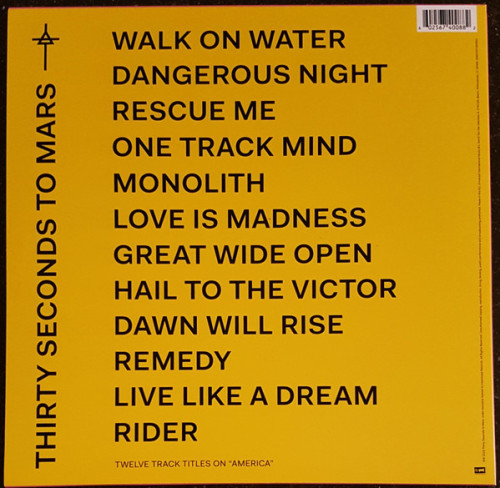 LP / 30 Seconds To Mars / America / Vinyl