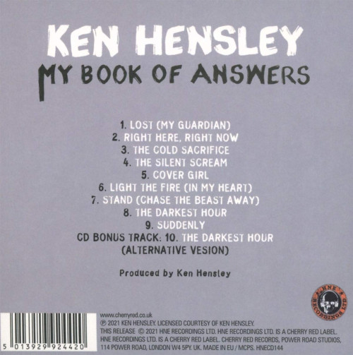 CD / Hensley Ken / My Book of Answers / Digisleeve
