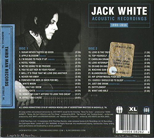 2CD / White Jack / Jack White Acoustic Recordings 1998-2016 / Digipack