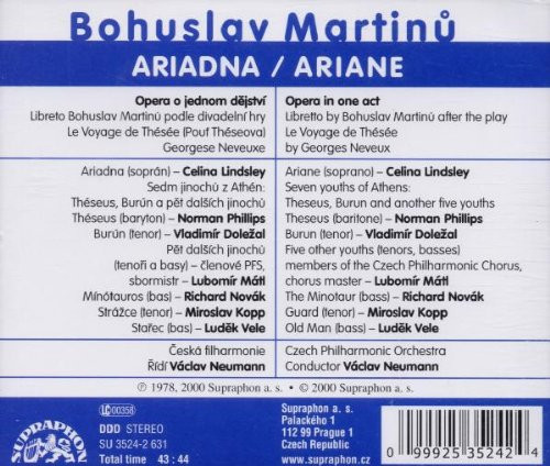 2CD / Martin� Bohuslav / Ariane / 2CD